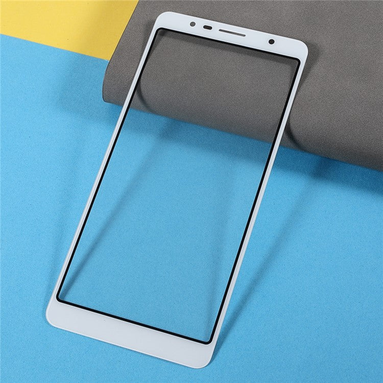 Front Screen Glass Lens Replace Part (without logo) for Alcatel 3C 5026 - White