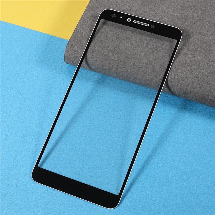 Front Screen Glass Lens Replace Part (without logo) for Alcatel 3v 2018 5099 - White