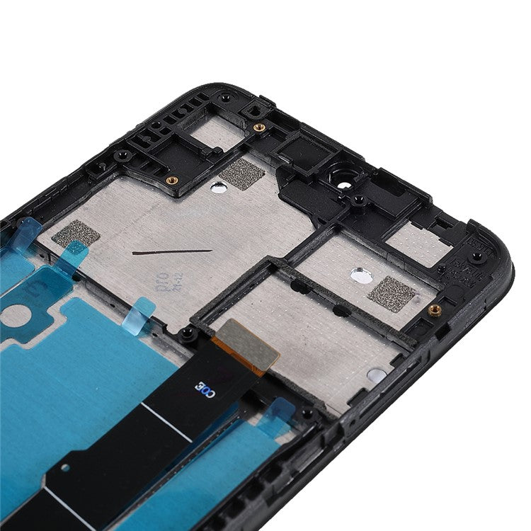 For Alcatel 1V (2020) 5007 Grade B LCD Screen and Digitizer Assembly + Frame Part (without Logo) - Black