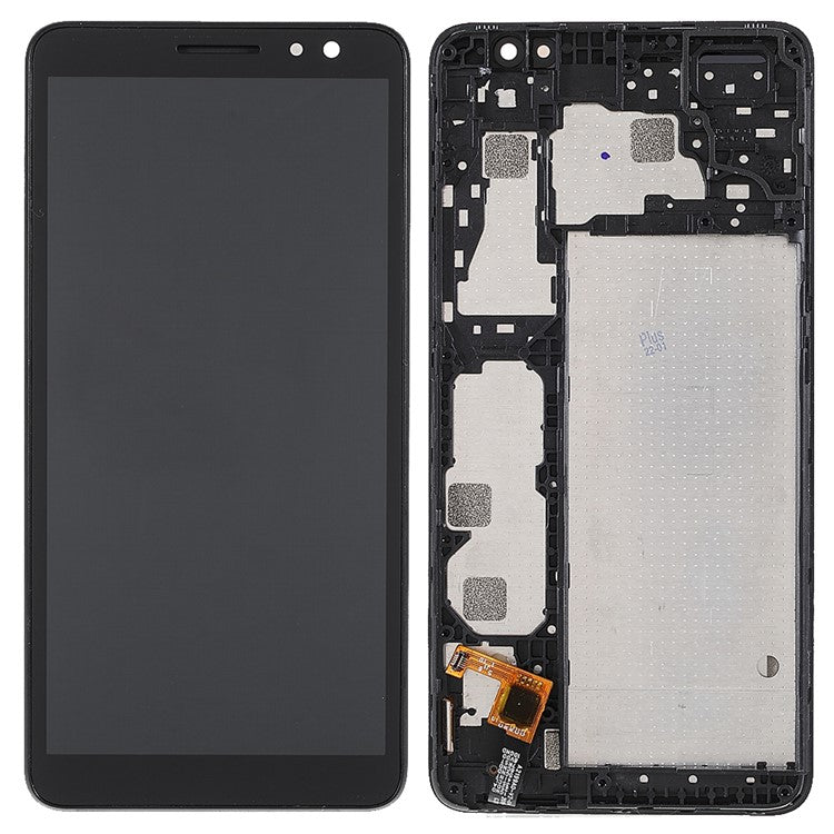 For Alcatel 1B (2020) 5002 Grade B LCD Screen and Digitizer Assembly + Frame Part (without Logo) - Black