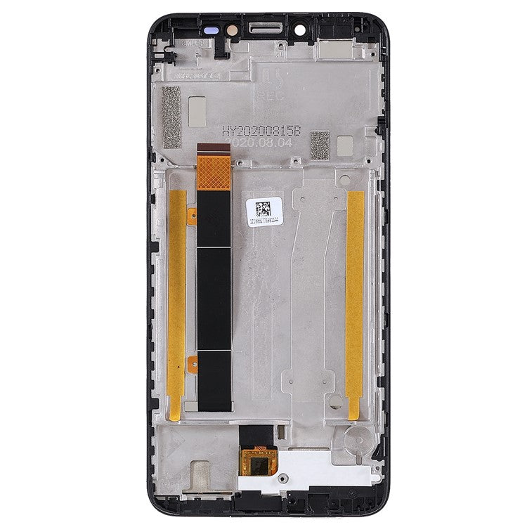 For Alcatel 1V (2019) 5001 Grade B LCD Screen and Digitizer Assembly + Frame Part (without Logo) - Black