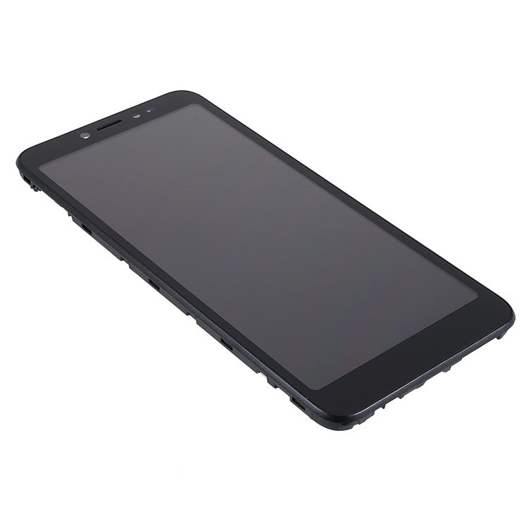 For Alcatel 1V (2019) 5001 Grade B LCD Screen and Digitizer Assembly + Frame Part (without Logo) - Black