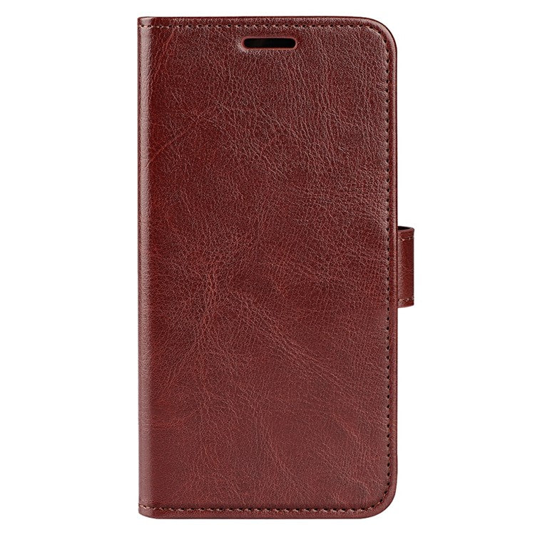 For vivo Y02s 4G Anti-drop Anti-scratch Crazy Horse Texture Wallet Case PU Leather + TPU Stand Function Phone Shell - Brown