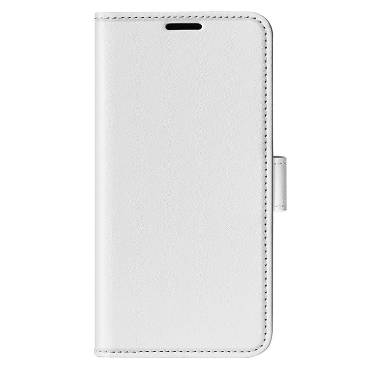 For vivo Y02s 4G Anti-drop Anti-scratch Crazy Horse Texture Wallet Case PU Leather + TPU Stand Function Phone Shell - White