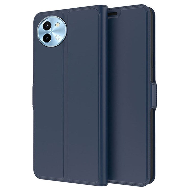 For vivo Y38 5G Case Card Holder PU Leather Protective Phone Cover - Blue