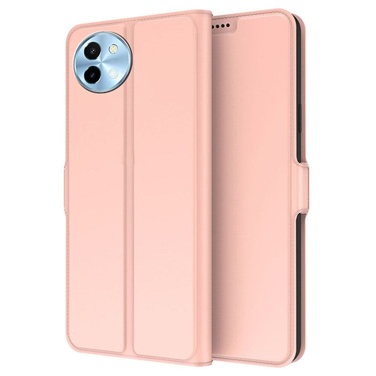 For vivo Y38 5G Case Card Holder PU Leather Protective Phone Cover - Rose Gold