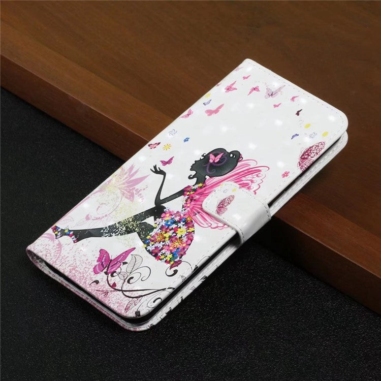 For Google Pixel 8a Mobile Phone Case 3D Pattern Printing Leather Cover - Girl