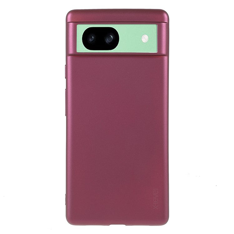 X-LEVEL Guardian Series For Google Pixel 8a Case Soft TPU Anti-scratch Matte Phone Cover - Wine Red