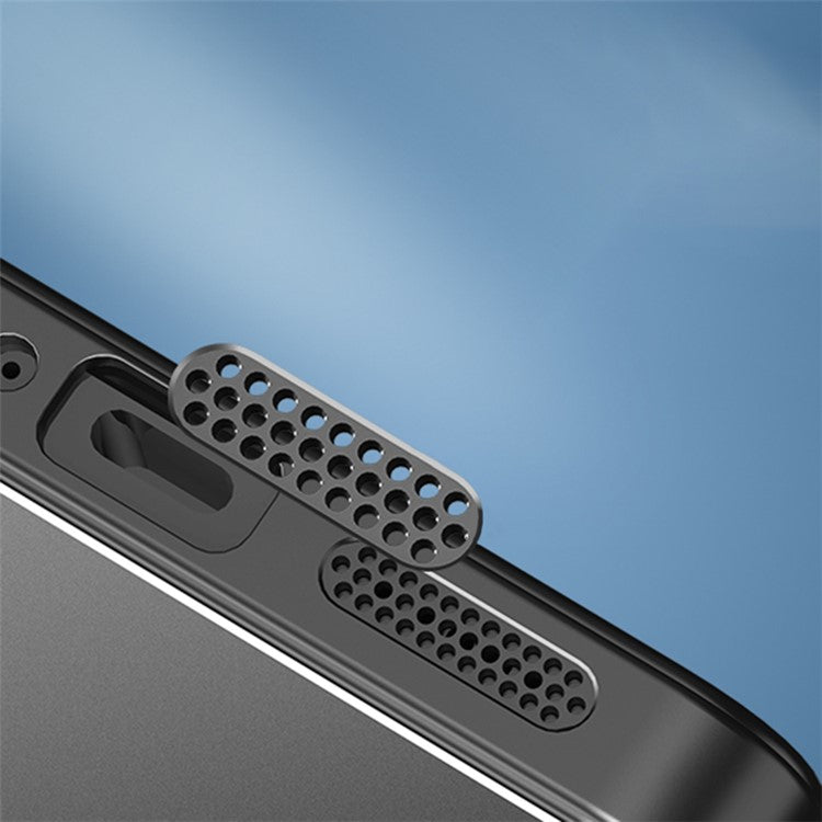 For vivo X100 Ultra 5G Cell Phone Case Metal+PC+TPU Drop-Proof Matte Back Cover - Black+Brushed Black