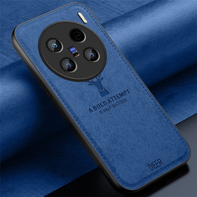 For vivo X100 Ultra 5G Case Deer Pattern Phone Mobile Basic Back Cover - Blue