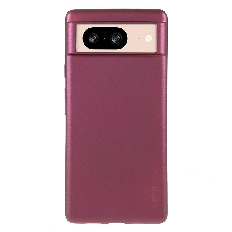 X-LEVEL Guardian Series For Google Pixel 8 Back Case Matte TPU Phone Cover - Wine Red