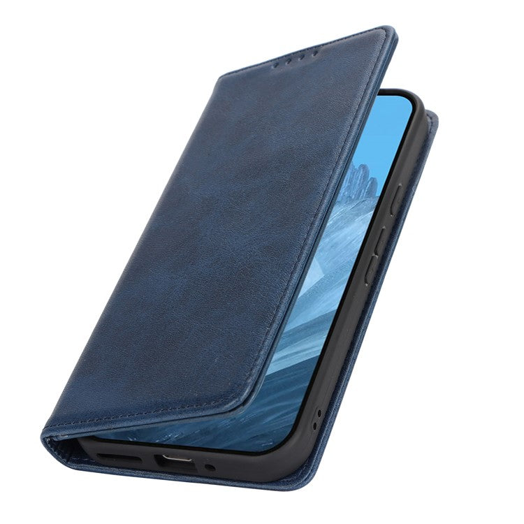 For Google Pixel 9 / Pixel 9 Pro Case PU Leather Wallet Magnetic Closing Phone Cover -  Dark Blue