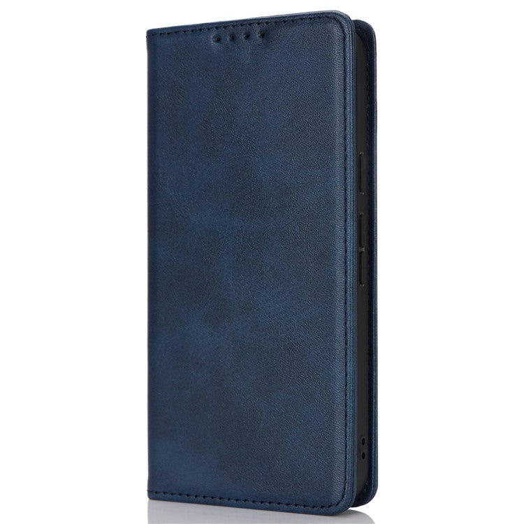 For Google Pixel 9 / Pixel 9 Pro Case PU Leather Wallet Magnetic Closing Phone Cover -  Dark Blue