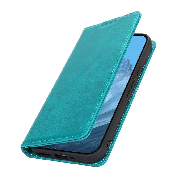 For Google Pixel 9 / Pixel 9 Pro Case PU Leather Wallet Magnetic Closing Phone Cover -  Sky Blue