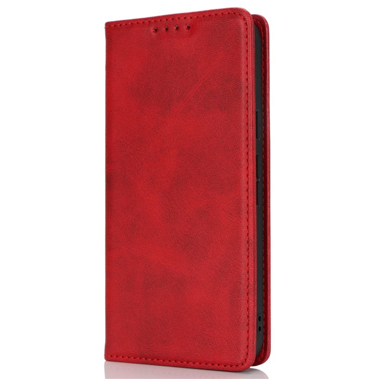 For Google Pixel 9 / Pixel 9 Pro Case PU Leather Wallet Magnetic Closing Phone Cover -  Red