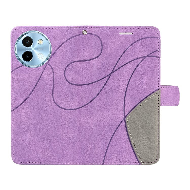 KT Leather Series-1 For vivo Y38 5G / Y200i 5G / T3x Case Wallet Dual Color Phone Leather Cover -  Light Purple