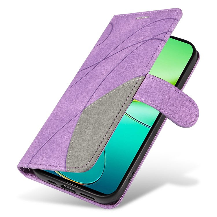 KT Leather Series-1 For vivo Y38 5G / Y200i 5G / T3x Case Wallet Dual Color Phone Leather Cover -  Light Purple