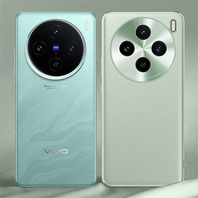 For vivo X100s 5G Case Drop-resistant PU Leather+TPU Ultra-slim Phone Cover - Cyan