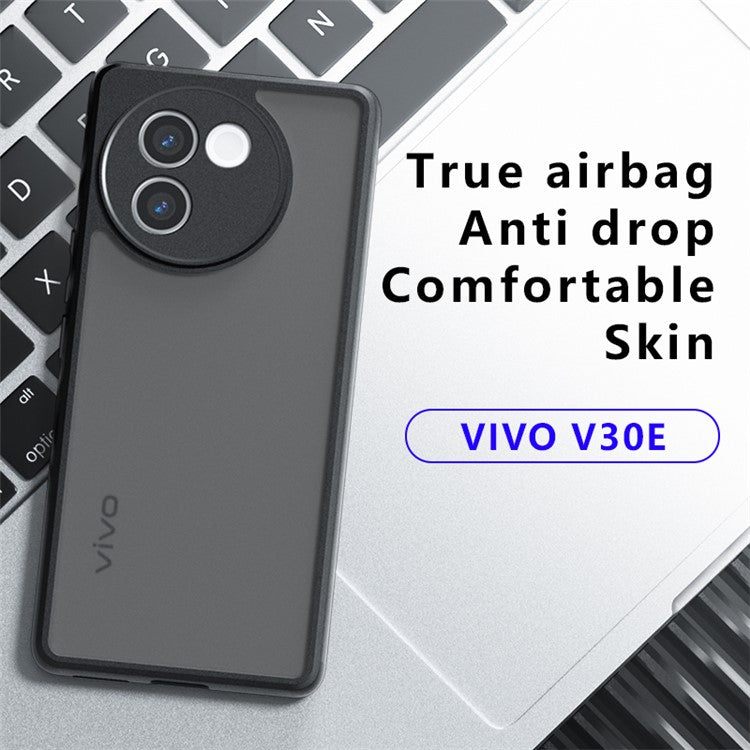 For vivo V30e 5G Case Matte Hard PC Back Flexible TPU Phone Cover