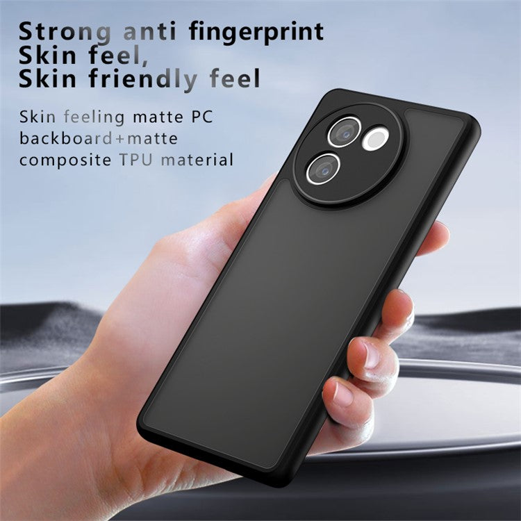 For vivo V30e 5G Case Matte Hard PC Back Flexible TPU Phone Cover