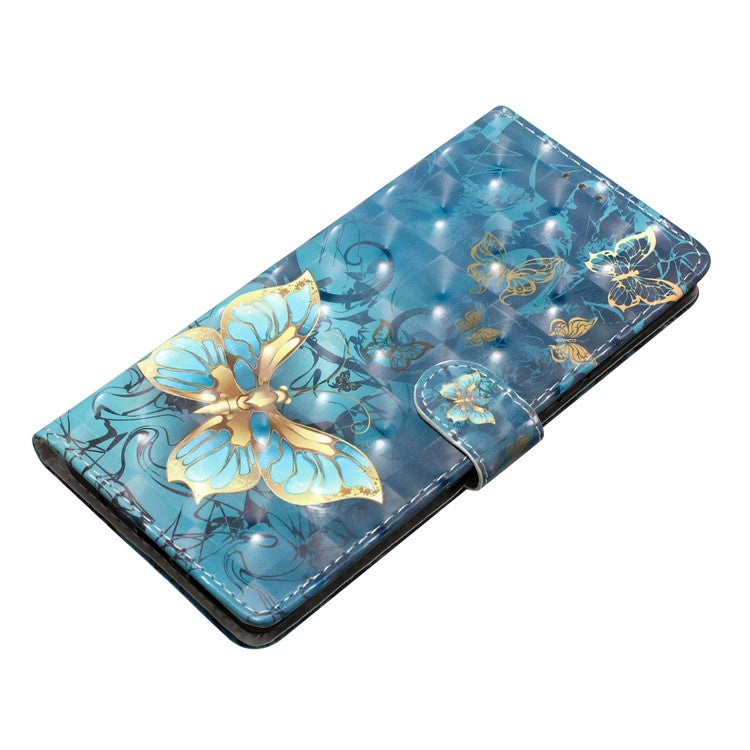 For Google Pixel 8a Case Card Slots Pattern Printing PU Leather Phone Cover - Butterfly