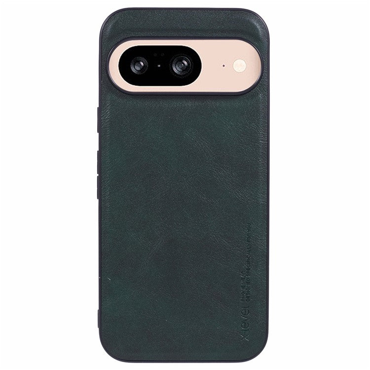 X-LEVEL Bojue-3 Series For Google Pixel 9 / 9 Pro Cell Phone Case PU Leather Coated TPU Cover - Green