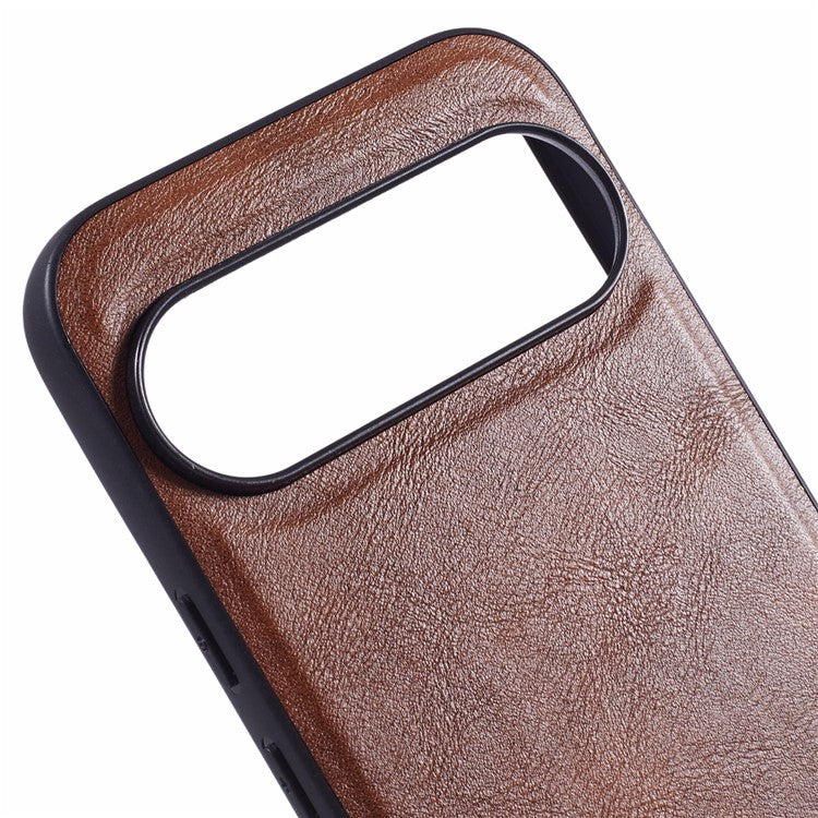 X-LEVEL Bojue-3 Series For Google Pixel 9 / 9 Pro Cell Phone Case PU Leather Coated TPU Cover - Brown