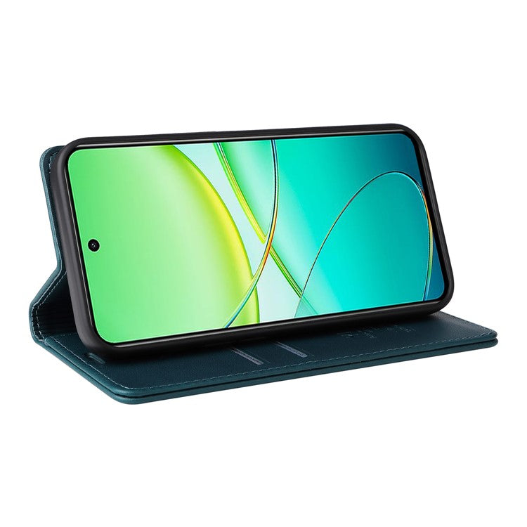 YIKATU YK-001 For vivo Y38 5G / Y200i 5G / T3x Stand Case Magnetic PU Leather Phone Cover - Green