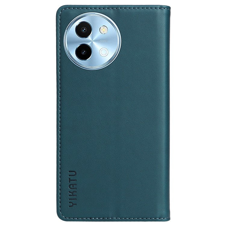 YIKATU YK-001 For vivo Y38 5G / Y200i 5G / T3x Stand Case Magnetic PU Leather Phone Cover - Green