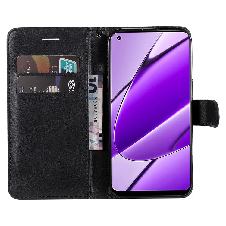 KT Leather Series-2 for vivo Y38 5G / Y200i 5G / T3x Case Solid Color Leather Phone Cover - Black