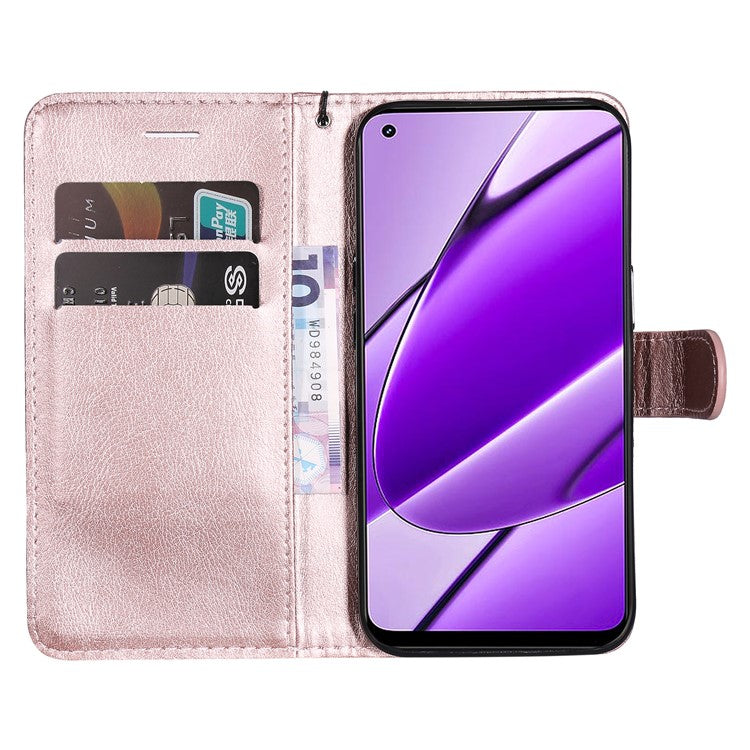 KT Leather Series-2 for vivo Y38 5G / Y200i 5G / T3x Case Solid Color Leather Phone Cover - Rose Gold