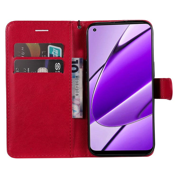 KT Leather Series-2 for vivo Y38 5G / Y200i 5G / T3x Case Solid Color Leather Phone Cover - Red