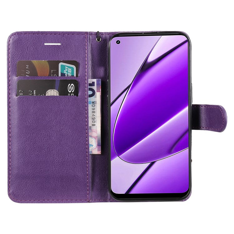 KT Leather Series-2 for vivo Y38 5G / Y200i 5G / T3x Case Solid Color Leather Phone Cover - Purple