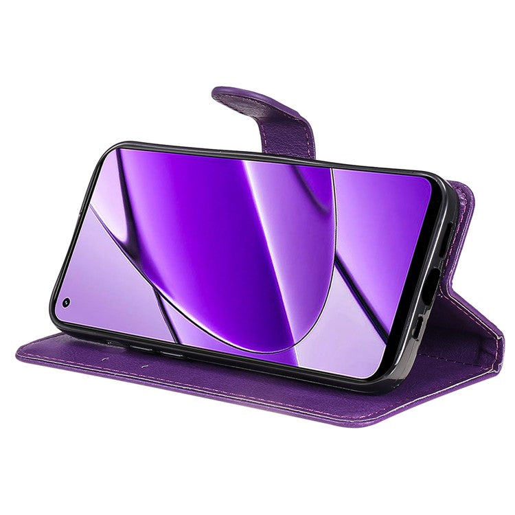 KT Leather Series-2 for vivo Y38 5G / Y200i 5G / T3x Case Solid Color Leather Phone Cover - Purple