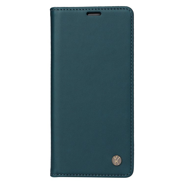 YIKATU YK-001 For vivo Y03 Wallet Stand Case Anti-Drop PU Leather Phone Cover - Green