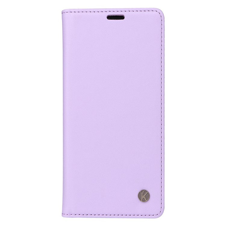 YIKATU YK-001 For vivo Y03 Wallet Stand Case Anti-Drop PU Leather Phone Cover - Light Purple