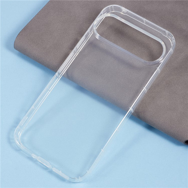 For Google Pixel 9 Pro XL Clear Case Anti-Drop TPU Phone Cover (Big Rear Lens Hole)