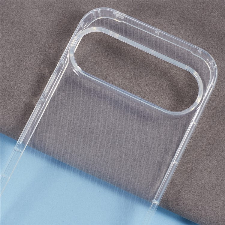 For Google Pixel 9 Pro XL Clear Case Anti-Drop TPU Phone Cover (Big Rear Lens Hole)