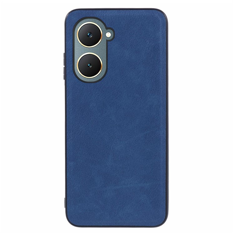 For vivo Y03 Case PU Leather+PC+TPU Hybrid Phone Cover - Blue