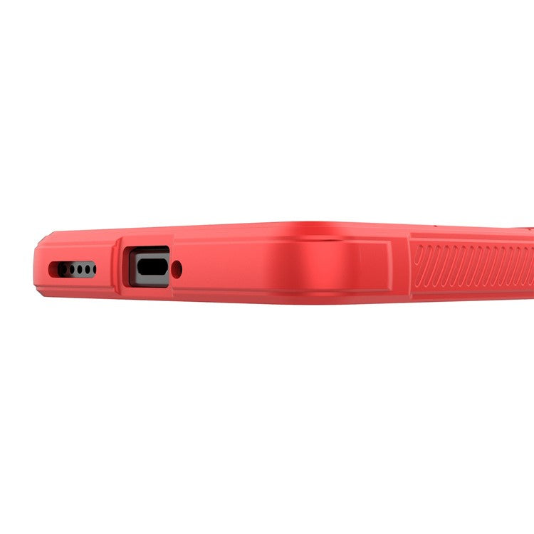 For vivo X100s 5G Case Drop Protection Flexible TPU Phone Back Cover - Red