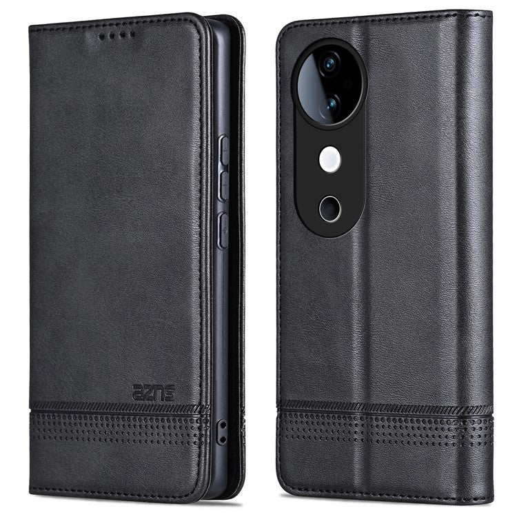 AZNS For vivo S19 5G / S19 Pro 5G Case Wallet Leather Phone Cover Mobile Accessories Wholesale - Black