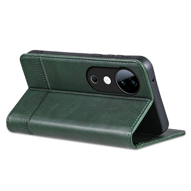 AZNS For vivo S19 5G / S19 Pro 5G Case Wallet Leather Phone Cover Mobile Accessories Wholesale - Green