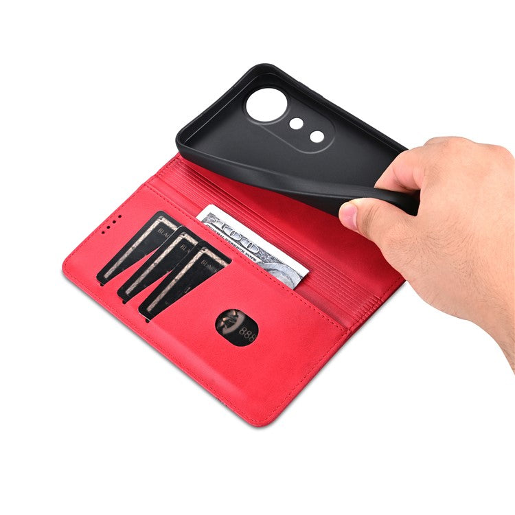 AZNS For vivo S19 5G / S19 Pro 5G Case Wallet Leather Phone Cover Mobile Accessories Wholesale - Red