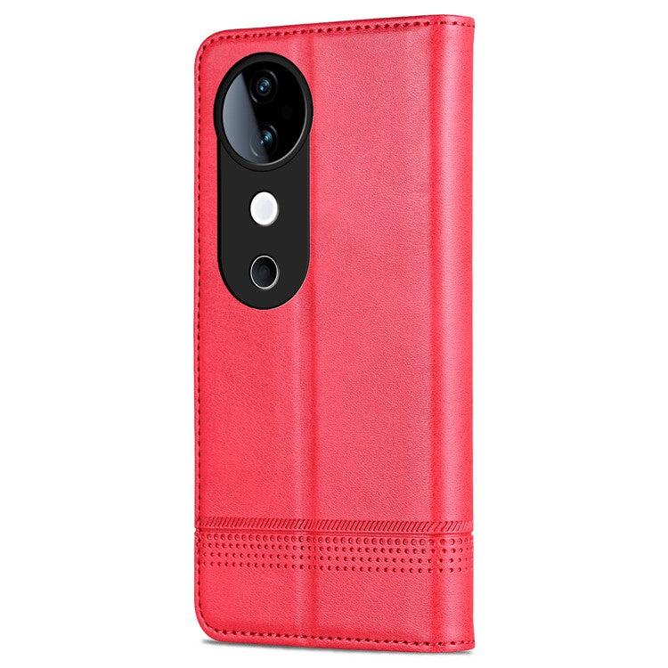 AZNS For vivo S19 5G / S19 Pro 5G Case Wallet Leather Phone Cover Mobile Accessories Wholesale - Red