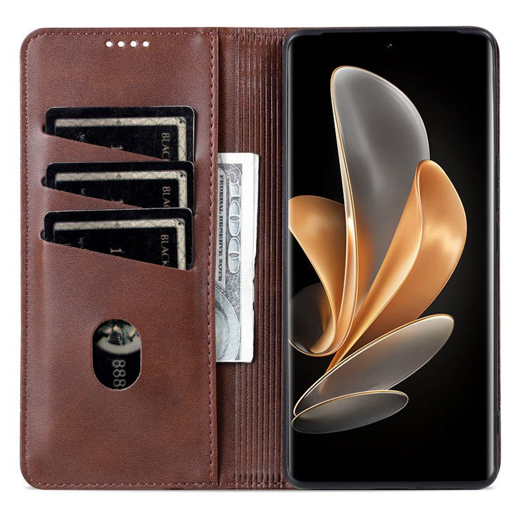 AZNS For vivo S19 5G / S19 Pro 5G Case Wallet Leather Phone Cover Mobile Accessories Wholesale - Coffee