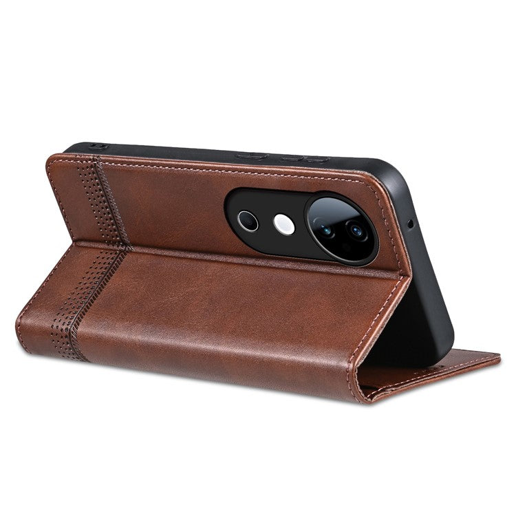 AZNS For vivo S19 5G / S19 Pro 5G Case Wallet Leather Phone Cover Mobile Accessories Wholesale - Coffee