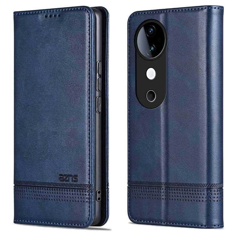 AZNS For vivo S19 5G / S19 Pro 5G Case Wallet Leather Phone Cover Mobile Accessories Wholesale - Blue