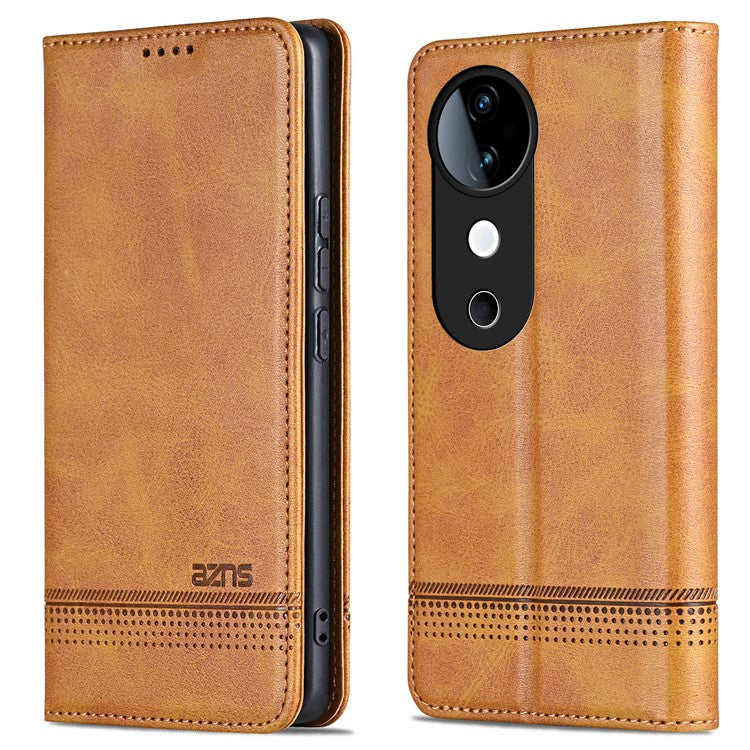 AZNS For vivo S19 5G / S19 Pro 5G Case Wallet Leather Phone Cover Mobile Accessories Wholesale - Brown