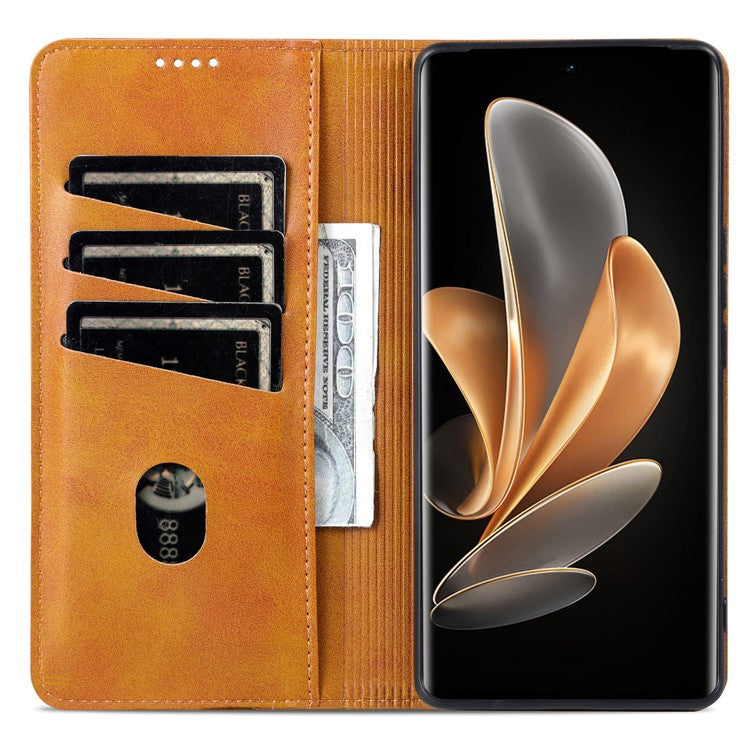 AZNS For vivo S19 5G / S19 Pro 5G Case Wallet Leather Phone Cover Mobile Accessories Wholesale - Brown