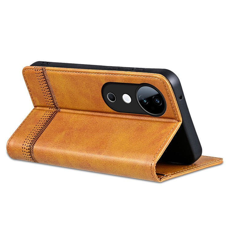 AZNS For vivo S19 5G / S19 Pro 5G Case Wallet Leather Phone Cover Mobile Accessories Wholesale - Brown